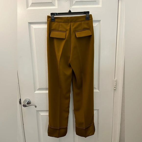 ! Smarteez Italy Contrast Trim Flared Trousers sz 2 - Picture 3 of 7